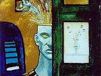 1997 - L'esprit du temps - Tecnica mista su tela - 100x100